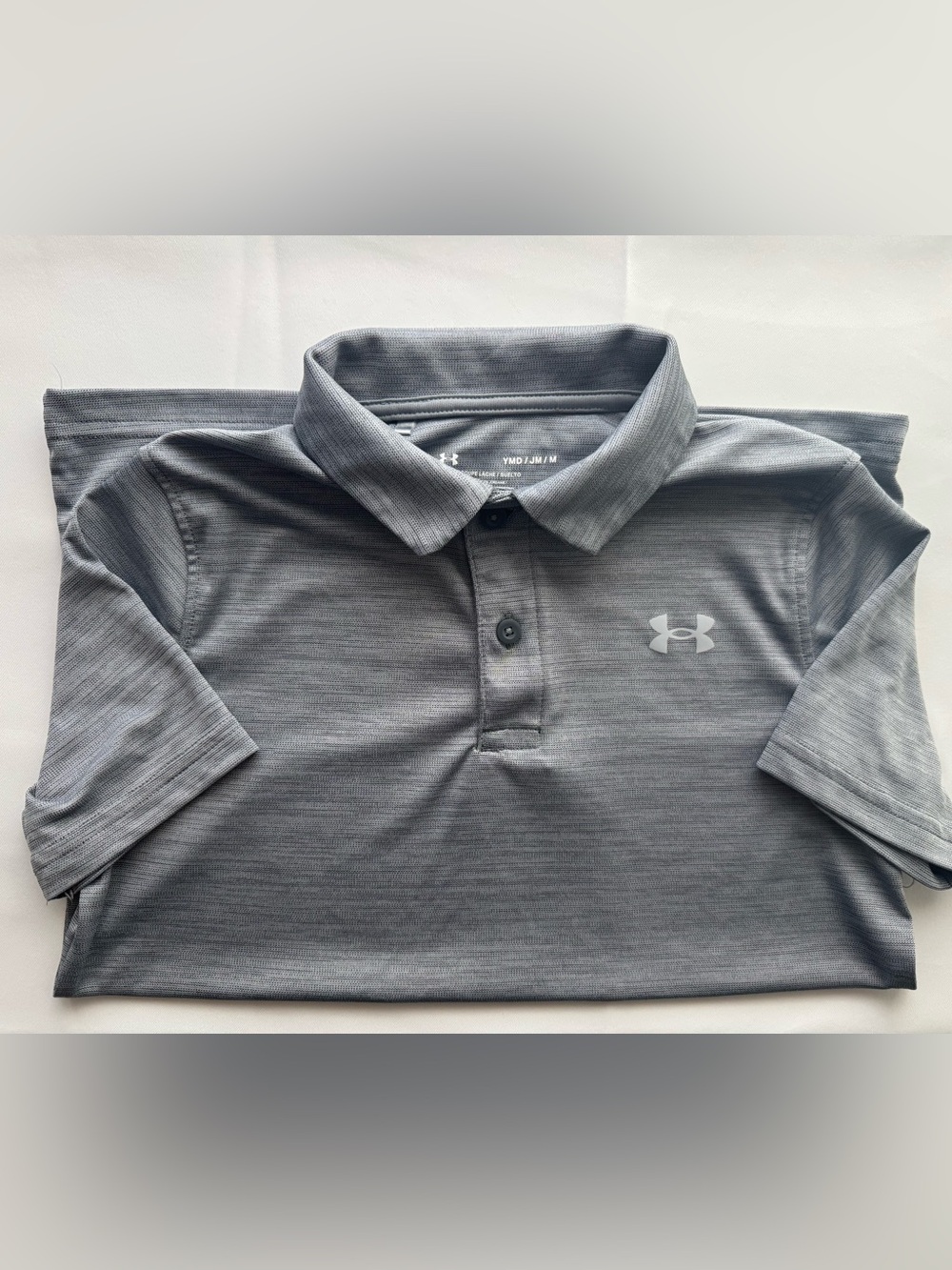 Under Armour Kid’s Heather Gray Performance Polo